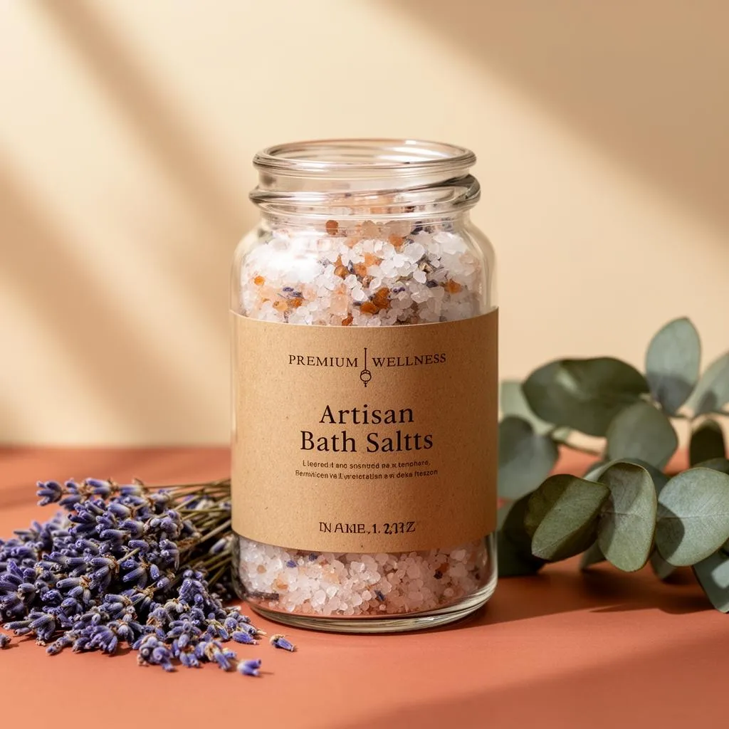 Sales de baño artesanales con lavanda